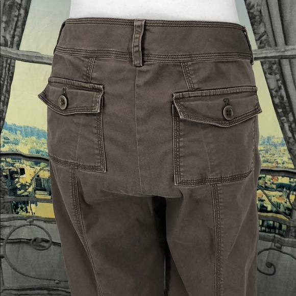 Isda & Co Perfect Olive Khaki Crop Pants Size 10 - Picture 6 of 7